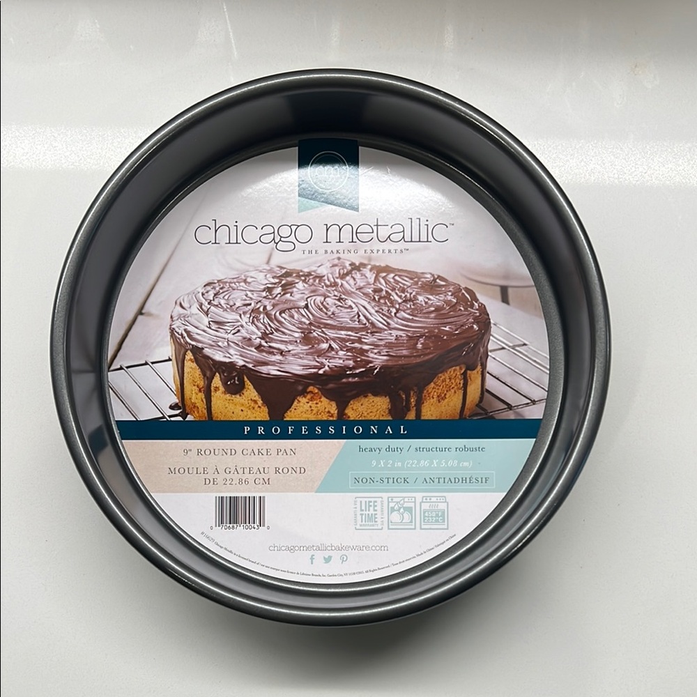 Professional Non-Stick Round Cake Pan - Gray